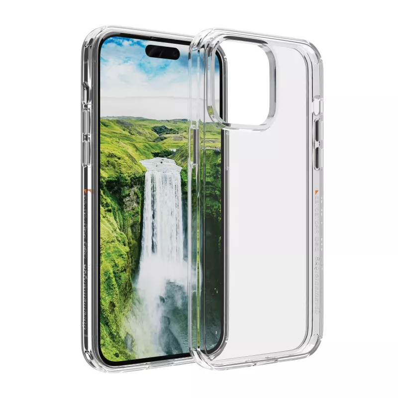 Apsauginis dėklas dbramante1928 Iceland Ultra D3O, skirtas iPhone 15 Pro — permatomas, skaidrus korpusas