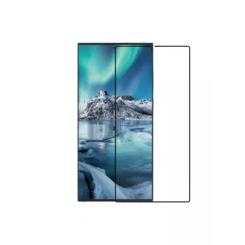 dbramante1928 eco-shield - Galaxy S24 Ultra - Juoda edge, Samsung, Galaxy S24 Ultra, atsparus įbrėžimams, permatomas, 1 vnt. apsaugos rinkinys