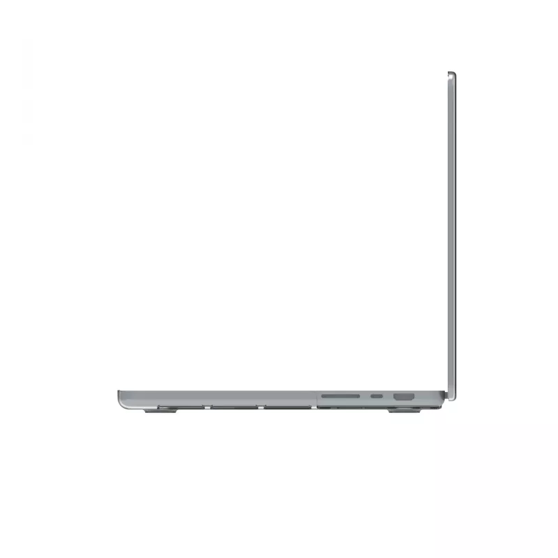 Dangtelis 14 colių MacBook Pro, d bramante — Iceland modelis, tinka M3/M4/M5, 35,6 cm ekranas, 258 g, skaidrus
