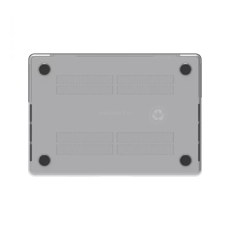 Dangtelis 14 colių MacBook Pro, d bramante — Iceland modelis, tinka M3/M4/M5, 35,6 cm ekranas, 258 g, skaidrus
