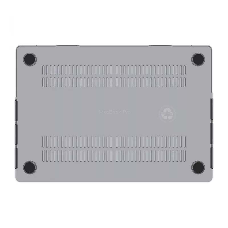 Dėklas, skirtas MacBook Pro 16 colių (M4 2024 / M3 2023), gamintojas d bramante — Iceland Clear, tinka 40,6 cm ekranui, 348 g