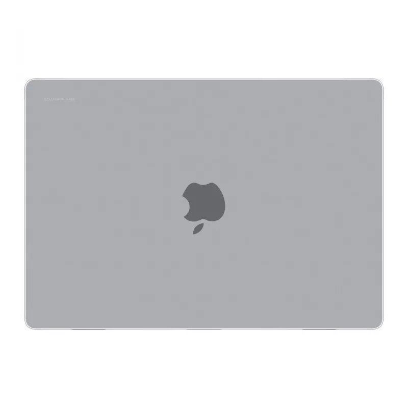Dėklas, skirtas MacBook Pro 16 colių (M4 2024 / M3 2023), gamintojas d bramante — Iceland Clear, tinka 40,6 cm ekranui, 348 g
