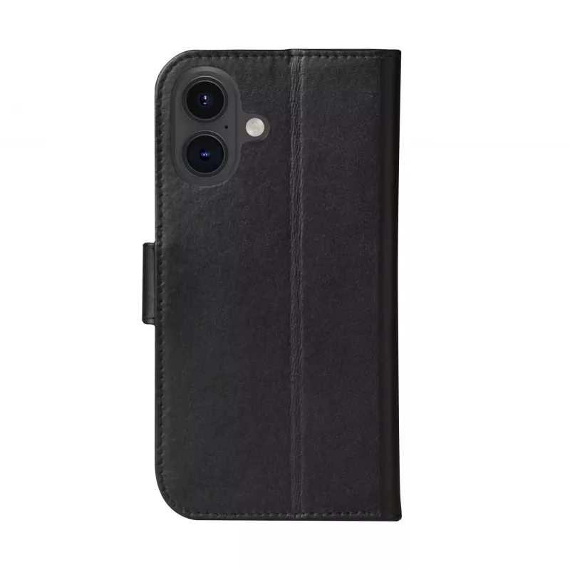 Folio dėklas dbramante1928 iPhone 16 juodas 3 kortelių kišenės
