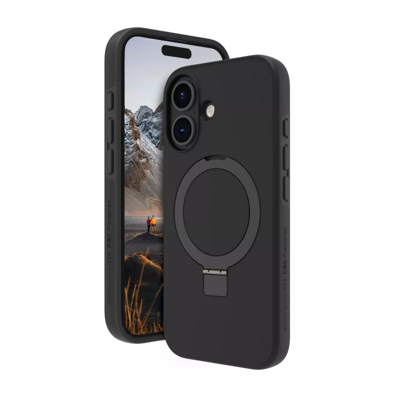 dbramante1928 Iceland Ultra D3O MS Kick - iPhone 16 Plus - juodas tvirtas dėklas