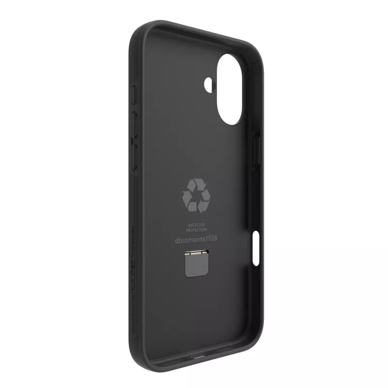 dbramante1928 Iceland Ultra D3O MS Kick - iPhone 16 Plus - juodas tvirtas dėklas