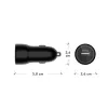 Automobilinis kroviklis d bramante re-charge USB-A 18W — 12–24V, 1× USB-A, juodas