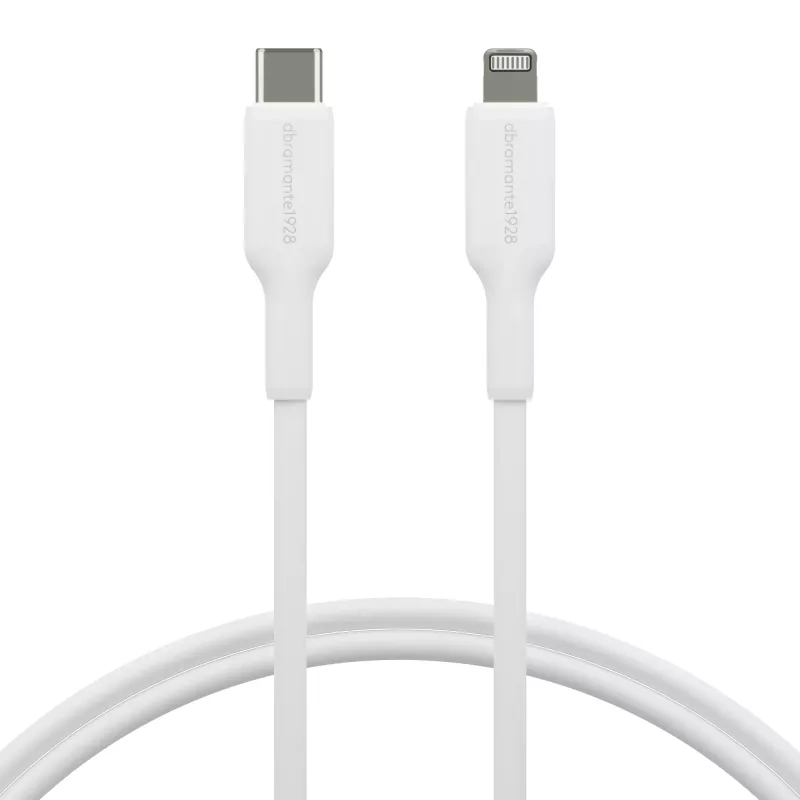 dbramante1928 re-charge - kabelis 1m USB-C į Lightn - W, 1 m, USB C, USB 2.0, 0,48 Gbit/s, Balta