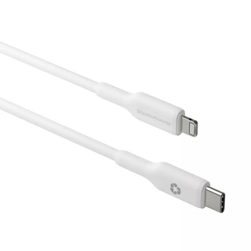 dbramante1928 re-charge - kabelis 1m USB-C į Lightn - W, 1 m, USB C, USB 2.0, 0,48 Gbit/s, Balta