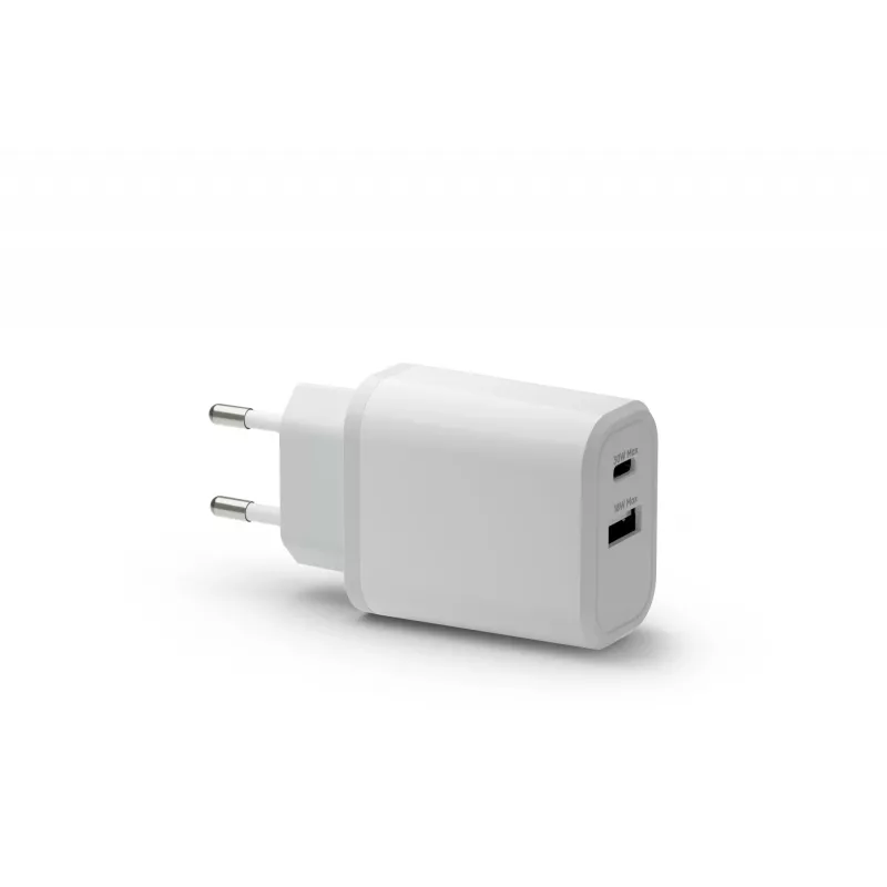 dbramante1928 re-charge - EU sieninis įkroviklis - USB-C 30W+USB-A 18W-W