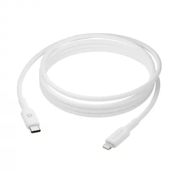USB-C į Lightning kabelis 2 m, d bramante re-charge (USB 2.0, baltas)