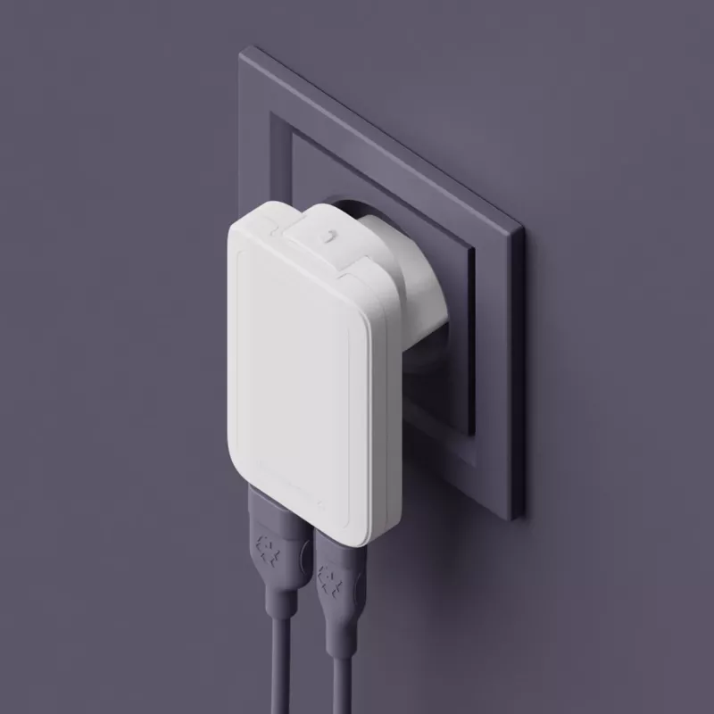 d bramante dbramante1928 Pro EU/US plonas Charger — USB-C 20W + USB-A 18W, balta, vidaus AC