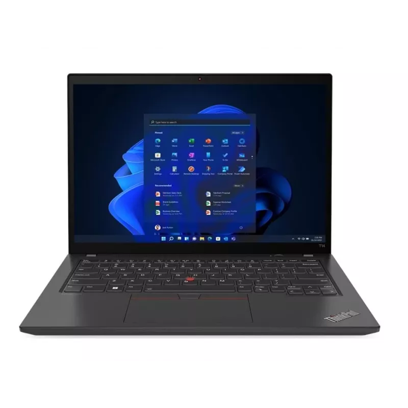 T1A Lenovo ThinkPad T14 G3 Atnaujintas Intel® Core™ i5 i5-1245U Nešiojamasis kompiuteris 35,6 cm (14 colių) 16 GB DDR4-SDRAM 512 GB SSD Windows 11 Pro Juoda