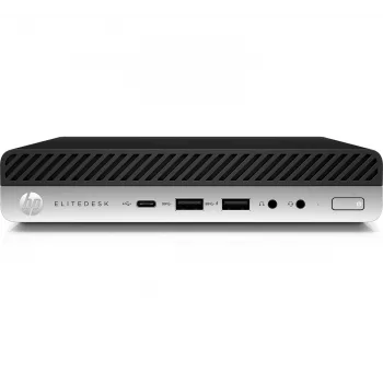 T1A HP EliteDesk 800 G4 Intel® Core™ i5 i5-8500T 16 GB DDR4-SDRAM 512 GB SSD „Windows 11 Pro“ mini kompiuteris juodas, sidabrinis