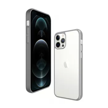 PanzerGlass ® ClearCaseColor™ iPhone 12 Pro Max - Satin Sidabrinė Limited Edition