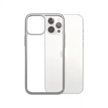 PanzerGlass ® ClearCaseColor™ iPhone 12 Pro Max - Satin Sidabrinė Limited Edition