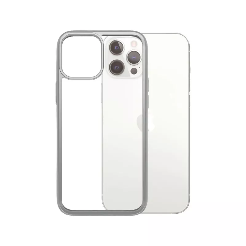 PanzerGlass ® ClearCaseColor™ iPhone 12 Pro Max - Satin Sidabrinė Limited Edition