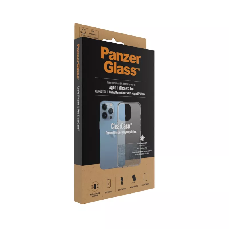 PanzerGlass ® ClearCase iPhone 13 Pro, dangtelis, Apple, Apple - iPhone 13 Pro, Transparent