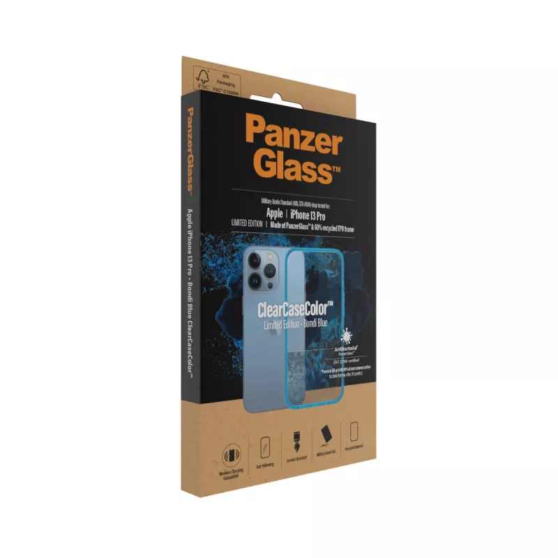 Dėklas PanzerGlass ClearCaseColor iPhone 13 Pro Bondie Blue