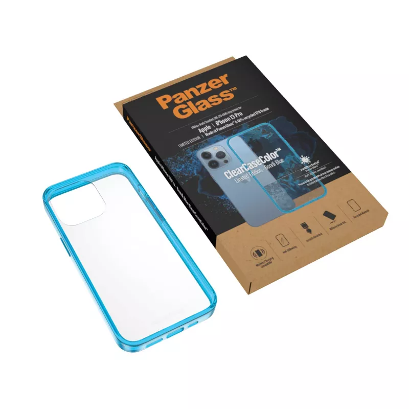 Dėklas PanzerGlass ClearCaseColor iPhone 13 Pro Bondie Blue