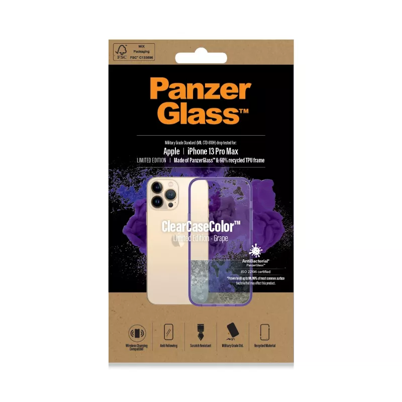Dangtelis PanzerGlass ClearCaseColor iPhone 13 Pro Max Grape