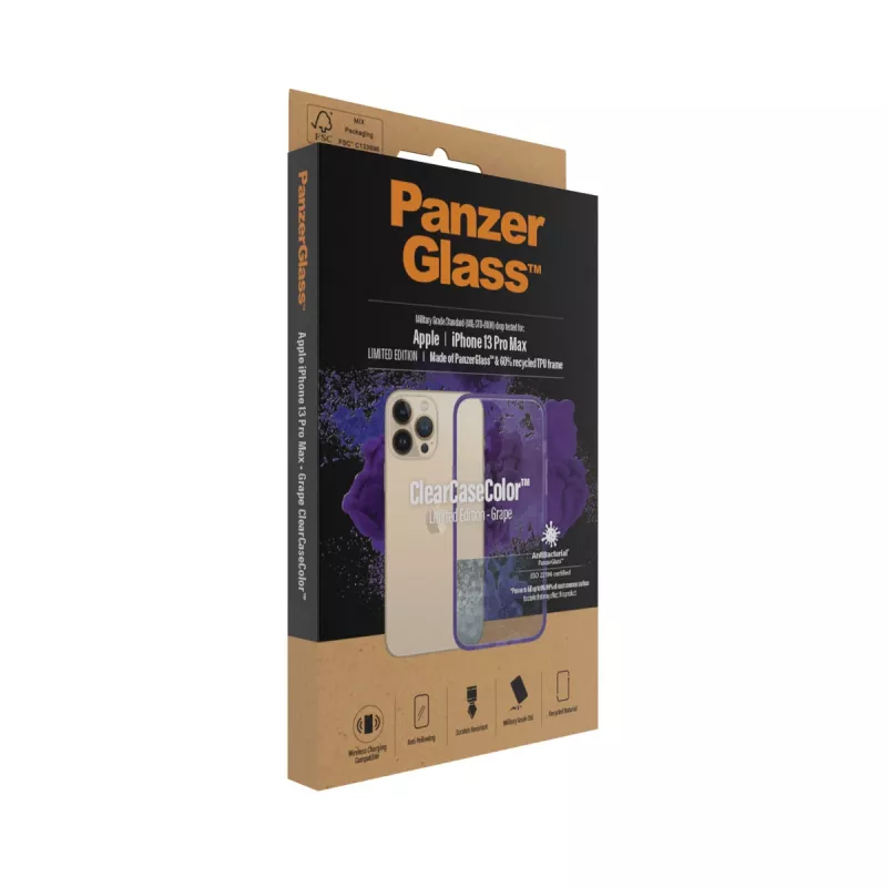 Dangtelis PanzerGlass ClearCaseColor iPhone 13 Pro Max Grape