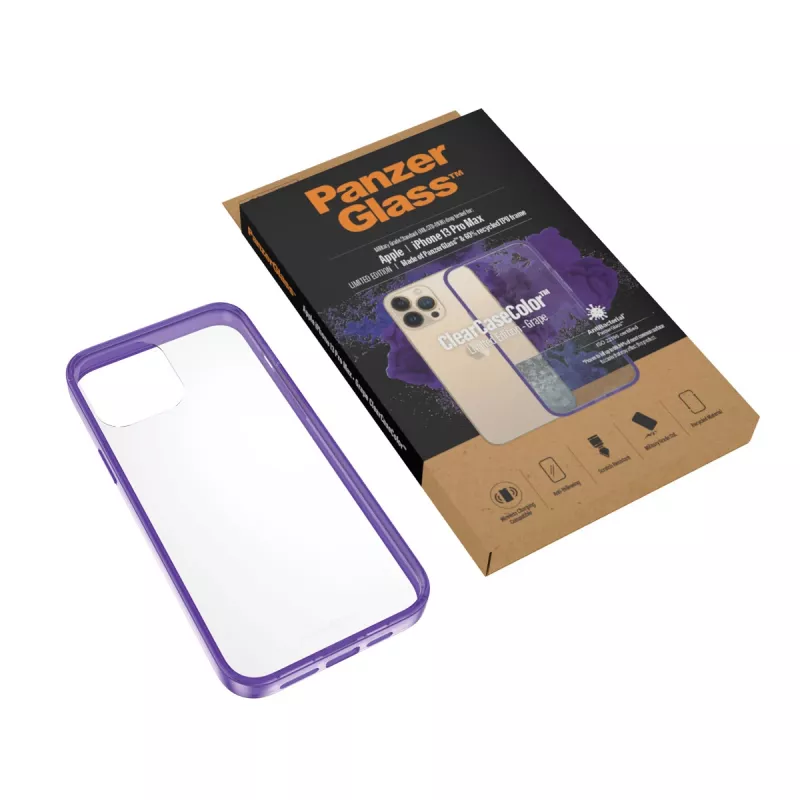 Dangtelis PanzerGlass ClearCaseColor iPhone 13 Pro Max Grape