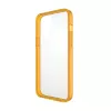 Apsauginis permatomas dėklas ClearCaseColor PanzerGlass, skirtas iPhone 13 Pro Max 6,7 colio – PET ir grūdintas stiklas, oranžinis