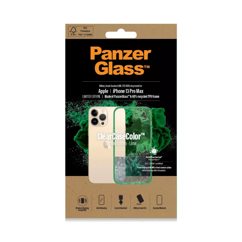 PanzerGlass ® ClearCaseColor™ iPhone 13 Pro Max - Žalia kalkinė