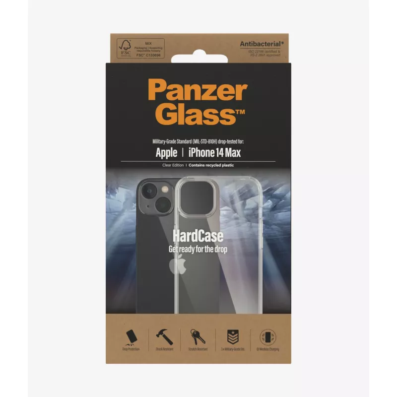 PanzerGlass HardCase mobiliojo telefono dėklas 17 cm (6,7 colio) Dangtelis Skaidrus