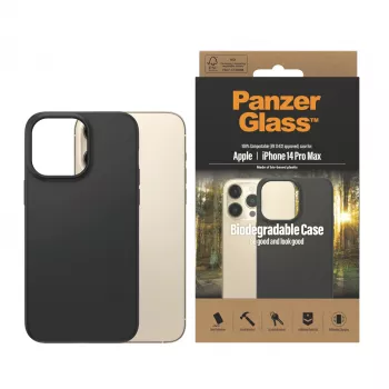 PanzerGlass ® Biologiškai skaidus dėklas Apple iPhone 14 Pro Max | Juodas