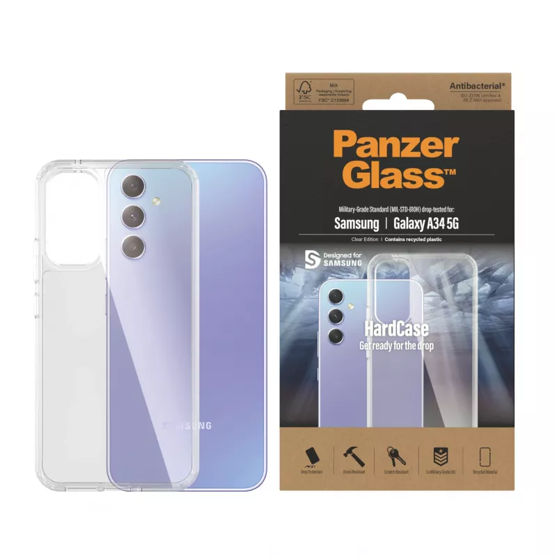 PanzerGlass ® HardCase permatomas Samsung Galaxy A34 5G, Dėklas, Samsung, Samsung - Galaxy A34 5G, Permatomas