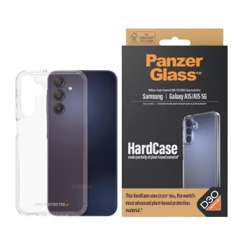 PanzerGlass ® HardCase permatomas su D3O®, skirtas Samsung Galaxy A15 | A15 5G