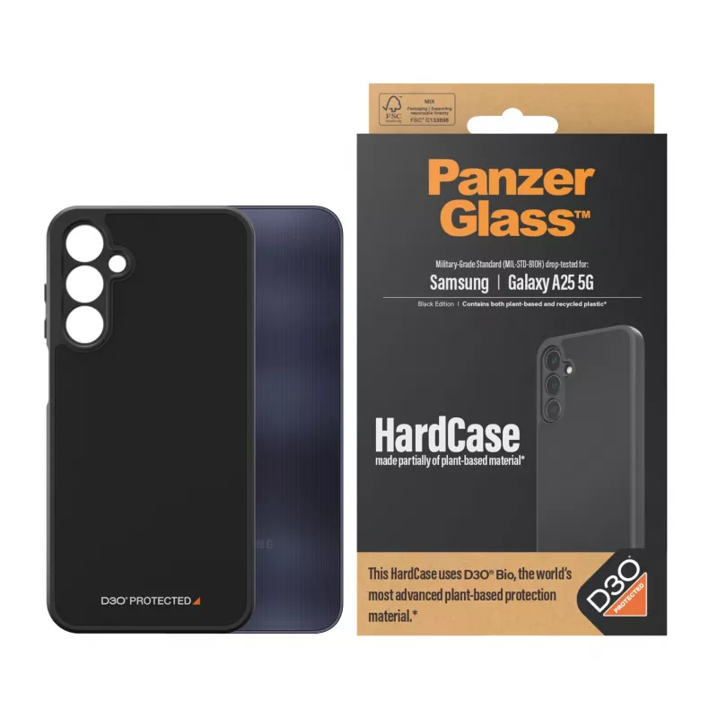PanzerGlass ® HardCase Juoda su D3O® Samsung Galaxy A25 5G