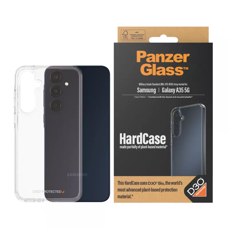 PanzerGlass ® HardCase permatomas su D3O® Samsung Galaxy A35 5G