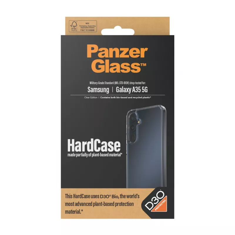 PanzerGlass ® HardCase permatomas su D3O® Samsung Galaxy A35 5G