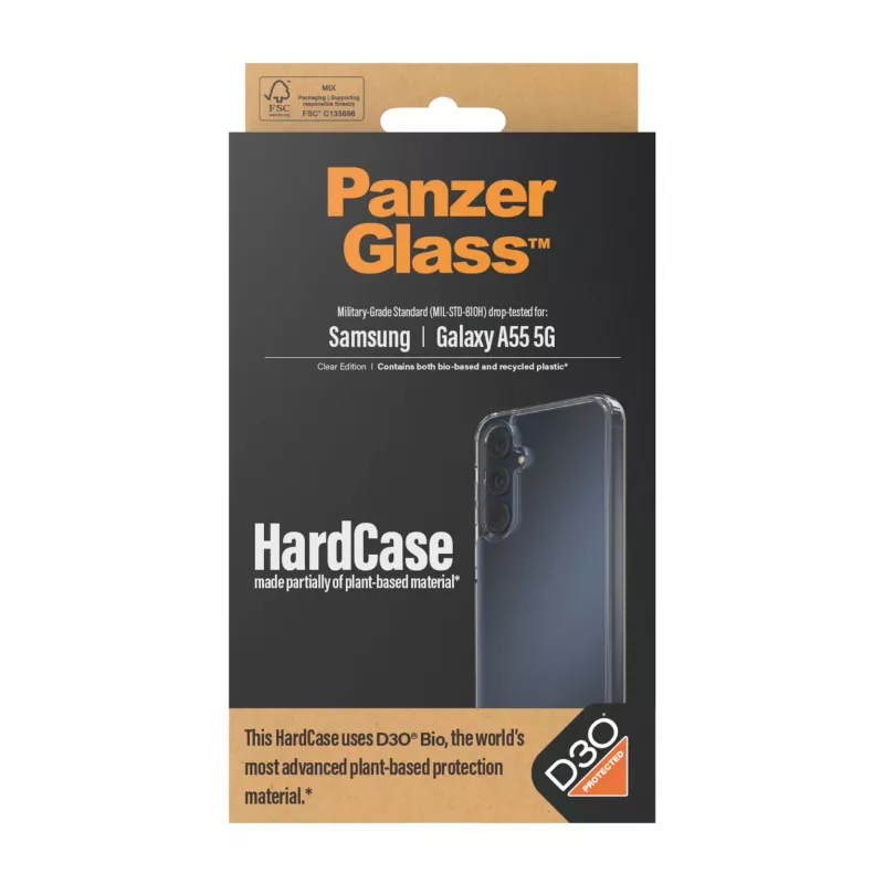 PanzerGlass ® HardCase permatomas su D3O® Samsung Galaxy A55 5G