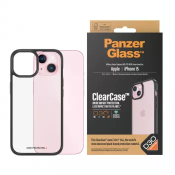 dangtelis PanzerGlass ClearCase iPhone 15 D3O Transparent