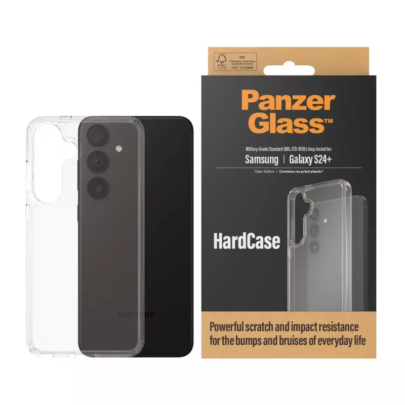 PanzerGlass® HardCase permatomas Samsung Galaxy S24+, Dangtelis, Samsung, Samsung - Galaxy S24 Plus, Permatomas