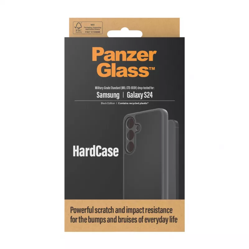 PanzerGlass ® HardCase Juoda Samsung Galaxy S24, dėklas, Samsung, Samsung - Galaxy S24, juoda