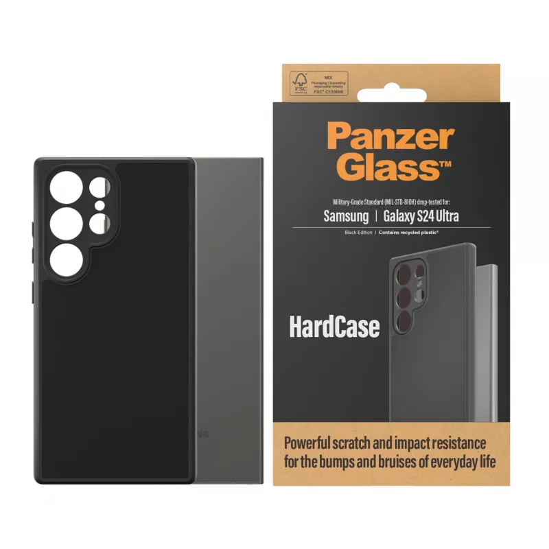 PanzerGlass ® HardCase Juoda Samsung Galaxy S24 Ultra, Dėklas, Samsung, Samsung - Galaxy S24 Ultra, Juoda