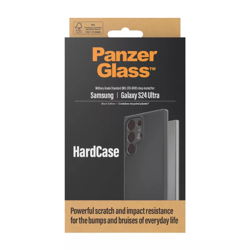 PanzerGlass ® HardCase Juoda Samsung Galaxy S24 Ultra, Dėklas, Samsung, Samsung - Galaxy S24 Ultra, Juoda