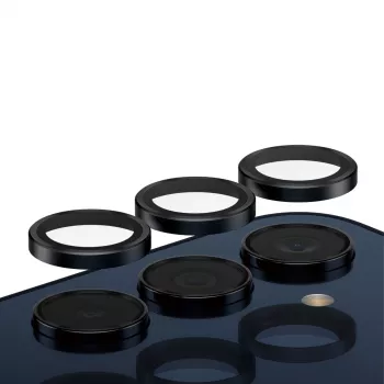 Fotoaparato objektyvo apsauga PanzerGlass Hoops Samsung Galaxy A35 5G, grūdintas stiklas, juodas rėmelis