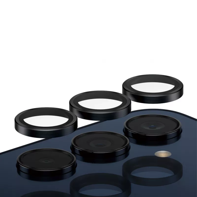 Fotoaparato objektyvo apsauga PanzerGlass Hoops Samsung Galaxy A35 5G, grūdintas stiklas, juodas rėmelis
