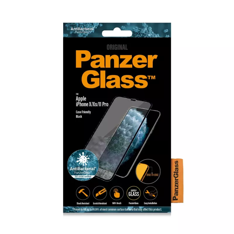 PanzerGlass® ekrano apsauga iPhone 11 Pro | Xs | X | nuo krašto iki krašto
