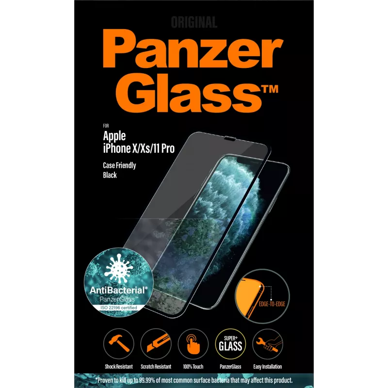 PanzerGlass® ekrano apsauga iPhone 11 Pro | Xs | X | nuo krašto iki krašto