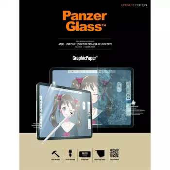 PanzerGlass ® GraphicPaper® ekrano apsauga iPad Pro 11″ (2018, 2020–2022, 2024) | iPad Air 10,9'' (2020, 2022)
