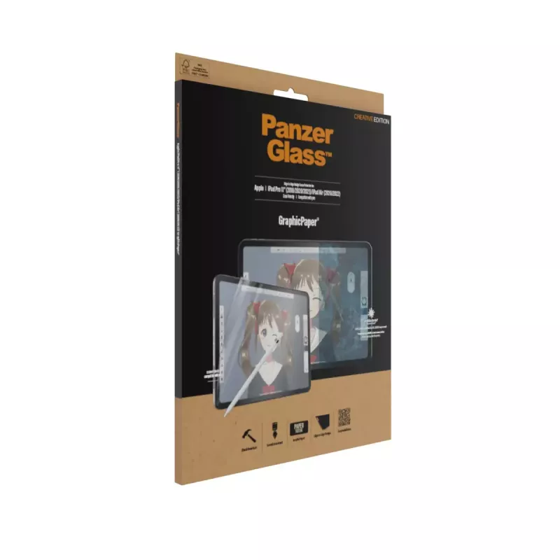 PanzerGlass ® GraphicPaper® ekrano apsauga iPad Pro 11″ (2018, 2020–2022, 2024) | iPad Air 10,9'' (2020, 2022)