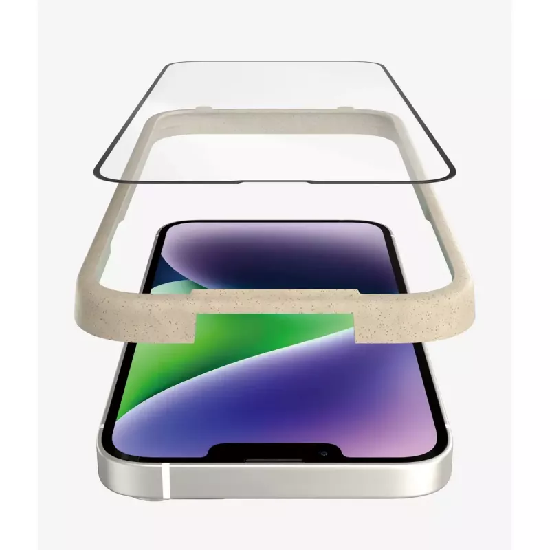 PanzerGlass ® Apsauginis ekrano stiklas su atspindžių mažinimu iPhone 14 Plus | 13 Pro Max | Itin platus pritaikymas su EasyAligner
