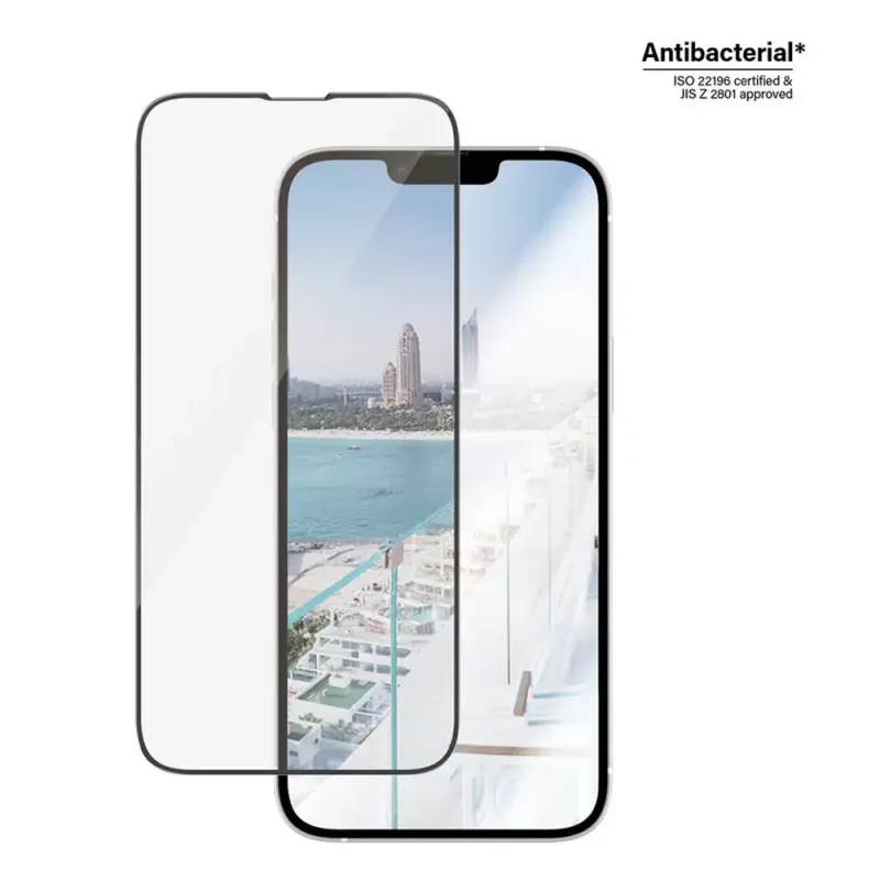 PanzerGlass ® Apsauginis ekrano stiklas su atspindžių mažinimu iPhone 14 Plus | 13 Pro Max | Itin platus pritaikymas su EasyAligner