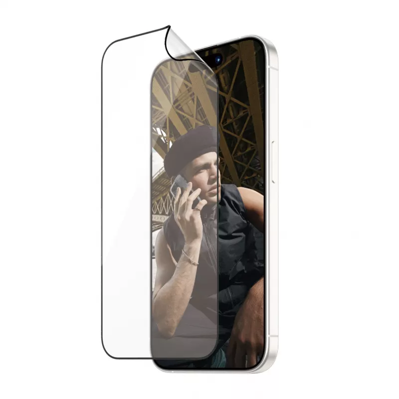 PanzerGlass® ECO MATRIX ekrano apsauga su D3O® iPhone 15 Pro | Itin plati pritaikymo sistema su išlyginimo rinkiniu